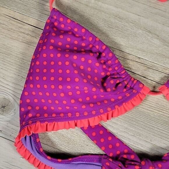 Eco Peace Purple Love Dots String Top Sz S - Picture 3 of 8